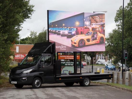 digital mobile advertising van